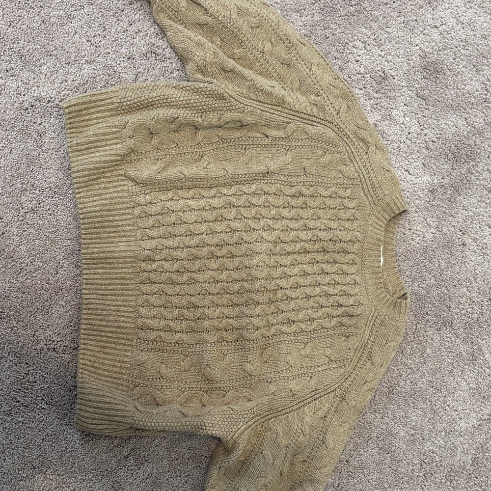 Universal Thread Cable Knit Sweater - Warm Brown